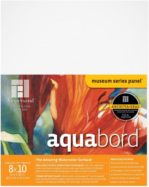 Ampersand Aquabord Panel para acuarela y gouache, 7/8 pulgadas de profundidad, 8 x 10 pulgadas (CBTC0810) - Arteztik