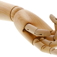 US Art Supply Madera Artista maniquí Manikin articulada dibujo con flexible dedos – Perfecto para dibujar la mano humana (12" mano derecha) - Arteztik