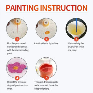 Pintura por números para adultos 16 x 20 pulgadas lienzo DIY pintura al óleo para adultos niños principiantes girasol azul cielo (sin marco) - Arteztik