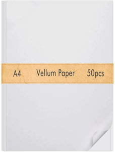 FEPITO Vellum Paper 8.5 x 11.0 in translúcido papel de dibujo y trazado papel transparente para bocetos trazado dibujo animación - Arteztik