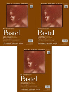 Strathmore 400 Series Pastel Pad, colores surtidos, 18.0 x 24.0 in pegamento, 24 hojas - Arteztik