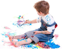 Easylife 59 herramientas de pintura para niños, incluye pinceles, plantillas de pintura, soportes de lavado de bolígrafos, moldes de impresión, juguetes pintados y paletas, pintura divertida y aprendizaje temprano para niños - Arteztik

