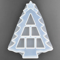 1 molde de resina epoxi con forma de árbol de Navidad pequeño para manualidades, hecho a mano, molde de silicona, tamaño 2.0 x 2.4 in - Arteztik
