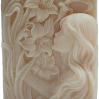 Molde de jabón de silicona de sirena DIY Craft Art hecho a mano jabón vela vela vela molde (1) - Arteztik