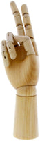 US Art Supply Madera Artista maniquí Manikin articulada dibujo con flexible dedos – Perfecto para dibujar la mano humana (12" mano derecha) - Arteztik
