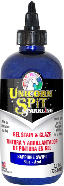 Unicorn Spit 5776001 Gel Stain And Glaze Sapphire Swift 8.0 onzas líquidas - Arteztik