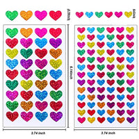 resinta 50 hojas Corazón de purpurina pegatinas día de San Valentín Amor calcomanía decorativo para scrapbooking o Embellishment - Arteztik
