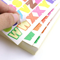 Acmer - 80 hojas de pegatinas de letras coloridas con letras del alfabeto, pegatinas de cartulina para tarjetas de fotos de niños, álbum de fotos - Arteztik
