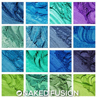 Resina epoxi Color Pigment- Mica Polvo desnudo FUSION-50 Color Set-MEGA 8.82 oz/8.82 0Z. Selección de color fantastico no tóxico para resina epoxi, arte, manualidades, fabricación de jabón, colorante de bombas de baño y limo - Arteztik