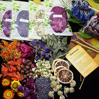 Oameusa Flores secas, kit de flores secas, fabricación de velas, fabricación de jabón, AAA rosa de grado alimenticio, flor de jazmín, lavanda, pétalo de rosa, lavanda, lirio, 9 bolsas - Arteztik
