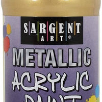 Sargent Art 25-2382 Pintura acrílica metálica, 8 onzas, color plateado - Arteztik