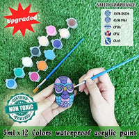 Kit de pintura de roca de castillo de bingo – grandes rocas pulidas de color blanco y gris para pintura, artes y manualidades para niños de 4 a 8 a 12 años de pintura acrílica 25 diseños de transferencia ocultar y buscar rocas de río regalos para niños y - Arteztik
