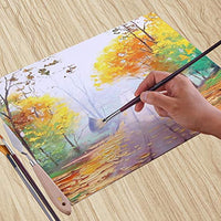 Yazi - Juego de 3 tablas de lienzo de color blanco con gancho pequeño, rectangular, lacado, para niños y adultos - Arteztik

