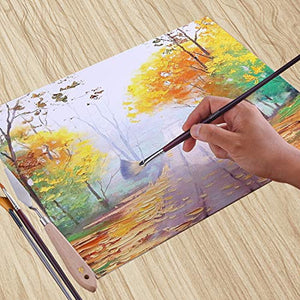 Yazi - Juego de 3 tablas de lienzo de color blanco con gancho pequeño, rectangular, lacado, para niños y adultos - Arteztik