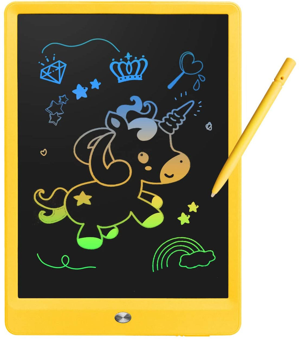 Derabika - Tablet para dibujar y escribir con pantalla LCD colorida de 10 pulgadas, borrable, para regalo de cumpleaños de niños de 3 a 7 años de edad, pizarra de garabatos, juguetes didácticos - Arteztik