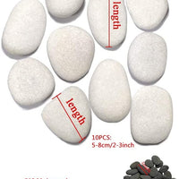 Lifetop - 60 piedras de pintura, piedras planas y suaves para manualidades, decoración, piedras grandes, medianas y pequeñas para pintar, escogidas a mano para pintar rocas - Arteztik