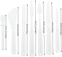 NX Garden - Juego de 7 cuchillos de plástico para pintura al óleo - Arteztik
