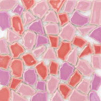 7.05 oz de mosaico de cristal de colores mezclados, forma irregular, mosaico de cerámica de 0,6 x 1,2 pulgadas para manualidades, bricolaje, niños, rompecabezas, materiales hechos a mano, decoración del hogar, mezcla de color completo - Arteztik