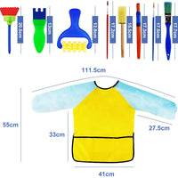 LiteBee Juego de pintura para niños de aprendizaje temprano, 42 piezas, kit de pintura divertido, para niños y niñas - Arteztik