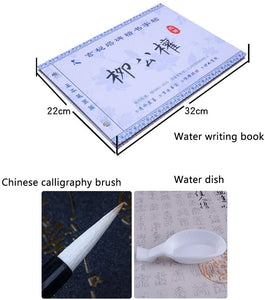 Tianjintang - Juego de pinceles de bambú para libros de caligrafía china para principiantes Liu Gongquan - Arteztik