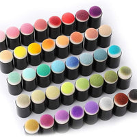 Finger Daubers, 40pcs/Set de Esponja de Dedo Daubers Conjunto de Pintura Esponjas de Dedo con Caja de Almacenamiento para Adultos Niños Estudiantes de Pintura de Tiza Estampado de Tinta de Artesanía de la Tarjeta de Fabricación - Arteztik