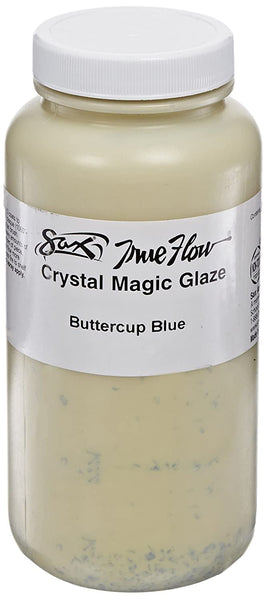Sax True Flow Crystal Magic Glaze, Buttercup Azul, 1 pinta - Arteztik