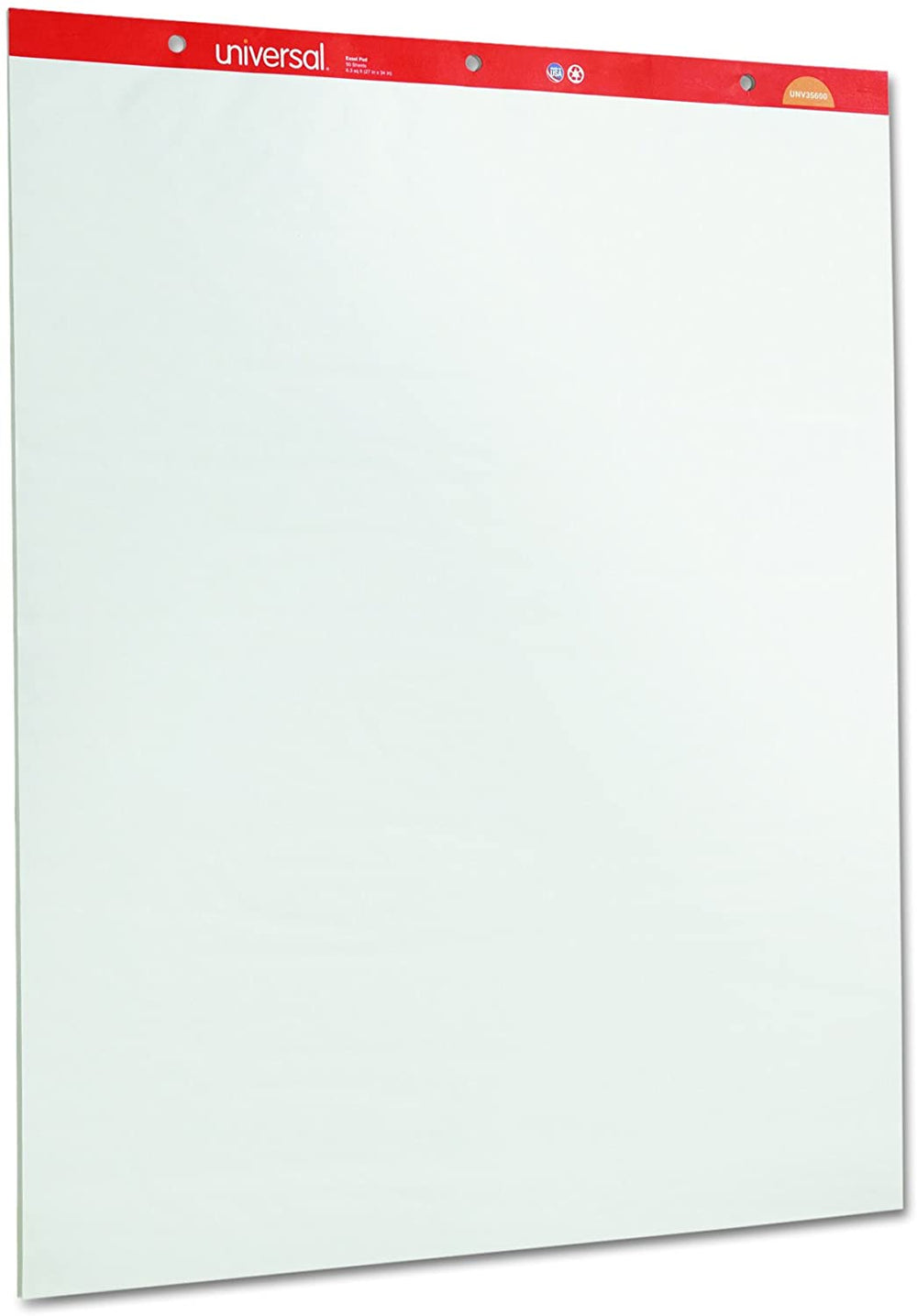 Universal 35600 - Almohadillas de caballete recicladas (27 x 34, 2 unidades), color blanco - Arteztik