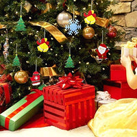 50 adornos de madera sin terminar para decoración navideña y manualidades, 10 estilos de madera sin terminar para decoración de Navidad y manualidades - Arteztik
