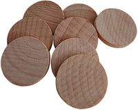 Axe Sickle madera redonda sin acabado al natural, Schima Superba, de 1 pulgadas (120 unidades/200 unidades), las posibilidades son infinitas con estas monedas de madera redondas(50 unidades) - Arteztik
