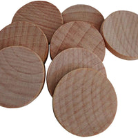 Axe Sickle madera redonda sin acabado al natural, Schima Superba, de 1 pulgadas (120 unidades/200 unidades), las posibilidades son infinitas con estas monedas de madera redondas(50 unidades) - Arteztik