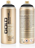 Montana Cans Montana Gold - Pintura en aerosol (13.5 fl oz), color negro - Arteztik
