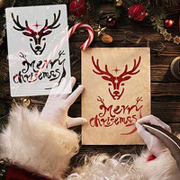 Plantillas de pintura huecas de Navidad Onlyoung – 16 plantillas reutilizables de plástico para dibujar pintura en aerosol, incluyendo árbol de Navidad, Papá Noel y reno (7 x 10.25 pulgadas) - Arteztik
