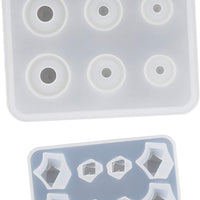 2 moldes de silicona semitransparente con forma de huevo y forma de hielo. - Arteztik