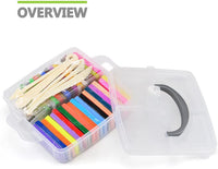 [caja de almacenamiento] Set de 32 bloques de arcilla de polímero, colorido DIY suave Craft horno Bake modelado de arcilla Kit, W/herramientas y accesorios - Arteztik
