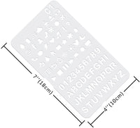 Biubee 36 plantillas de plástico de más de 1500 patrones diferentes – 4 x 7 pulgadas plantillas de dibujo para cuaderno, diario, álbum de recortes de bricolaje - Arteztik
