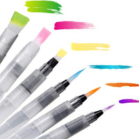 UPINS - Juego de 12 bolígrafos de acuarela para pintar rotuladores - Arteztik