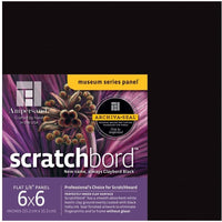 Ampersand Scratchbord 6.0 in x 6.0 in, paquete de 3 - Arteztik