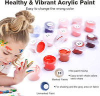 Colorwork - Kit de pintura al óleo para niños y adultos, pintura de dibujo con pinceles de 12 pulgadas de ancho x 16 pulgadas de largo, juego de 4 piezas - Arteztik
