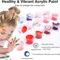 Colorwork - Kit de pintura al óleo para niños y adultos, pintura de dibujo con pinceles de 12 pulgadas de ancho x 16 pulgadas de largo, juego de 4 piezas - Arteztik