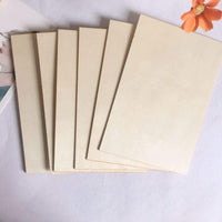 Hojas de madera de Balsa, paquete de 15 unidades de madera natural sin terminar DIY para casa aeronáutica, embarcaciones y manualidades, proyectos escolares, adornos de madera DIY Navidad (5.906 x 3.937 x 0.079 in) - Arteztik