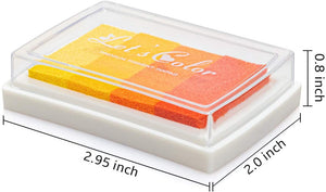 Craft Ink Pad - Juego de 6 almohadillas de tinta lavables para sellos para niños, 24 colores - Arteztik