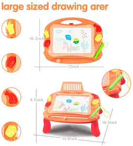 AHCo. Mesa de dibujo magnética para niños pequeños con soporte, almohadilla de aprendizaje educativa para niños de 3 años - Arteztik