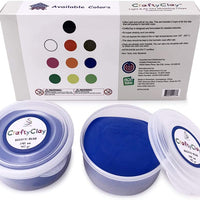 CraftyClay - Juego de 2 tazas de arcilla para modelar en seco al aire - Arteztik