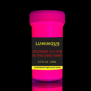 individuall Luminous Extreme Glow in The Dark Paint – Juego de 8 pinturas de neón autoluminosas – Pintura fosforescente de alta pigmentación de larga duración – Pintura de neón brillante - Arteztik