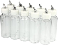 10 x aerógrafo 80 cc plástico tarros de botellas tapas para doble acción aerógrafo sifón alimentación cepillo de aire - Arteztik
