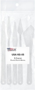 US Art Supply 5-Piece Artista Plástico Paleta Cuchillo Set - Arteztik