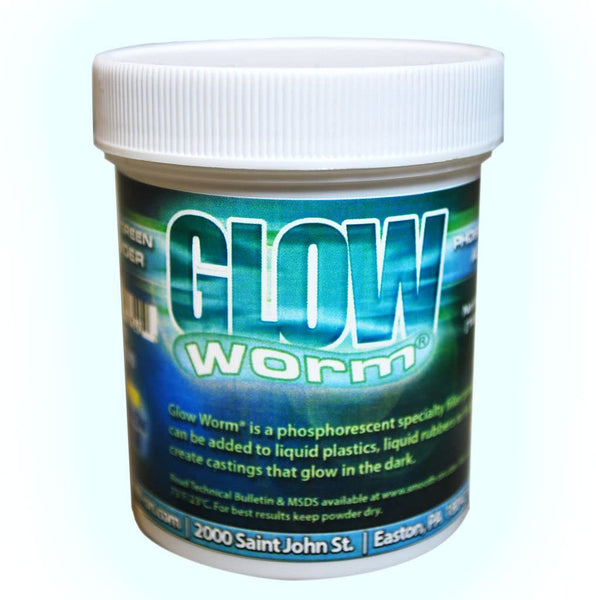Glow Worm Azul/Verde Glow-in-the-Dark polvo – 6 oz - Arteztik