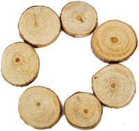Tinksky Rodajas Log rodajas de madera para bricolaje manualidades boda centerpieces, 100pcs - Arteztik
