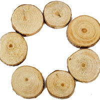 Tinksky Rodajas Log rodajas de madera para bricolaje manualidades boda centerpieces, 100pcs - Arteztik