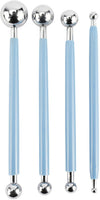 35 pcs Mandala Dotting Tools Set Painting Tool Kits with Mandala Stencil Ball Stylus Brushes Paint Tray Blue Zipper Waterproof Storage Bag for Painting Rocks Drawing and Drafting - Arteztik
